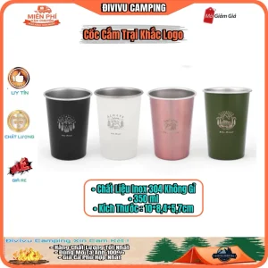 Ly Inox Cắm Trại 350ml