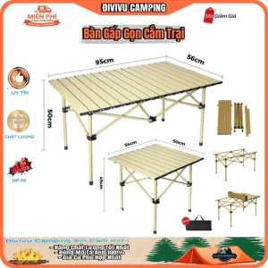 Bàn Gấp Gọn Cắm Trại , Bàn Dã Ngoại (3 Size)