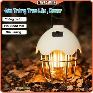 Đèn Trứng Treo Lều , Đèn Cắm Trại , Đèn Dã Ngoại Chống Nước