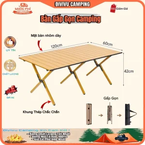 Bàn Gấp Gọn Camping , Bàn Dã Ngoại Siêu Chắc
