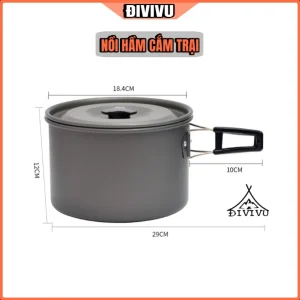 Nồi Nhôm Lớn, Nồi Nấu Canh, Súp Gấp Gọn Camping