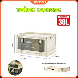 Thùng Camping 30L Cửa Trong Suốt