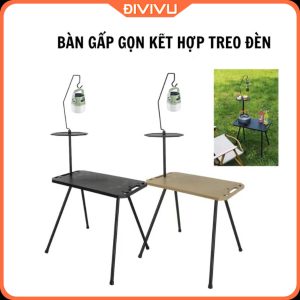 Bàn Gấp Gọn Có Trụ Đèn