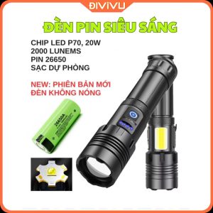 Đèn Pin Chip P70 Siêu Sáng